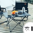 thumbnail image 1 of EGNMCR table de Camping et de Randonnée Extérieure en Fer, table Pliante, table en Fer portable avec Volet Roulant et Sac de Rangement de Grande Capacité, mini table Pliante d'Extérieur Adaptée au Camping, tables Pliantes, 1 of 8