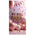 thumbnail image 3 of Pink Themed Glittery Triangle Banner with We Will Miss You Lettering, Party Background Backdrop Decorations, Farewell Party Retirement Party Leaving Party Decor Photo Booth Props, 3 of 4