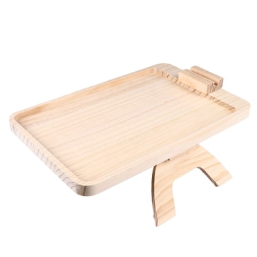 Sofa Arm Tray Table, Slip  Sofa Armrest Tray Clip On Rotating Bracket  For Family