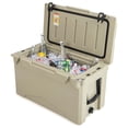 thumbnail image 1 of Costway 50 QT Rotomolded Cooler Portable Ice Chest Ice Retention for 5-7 Days Tan, 1 of 10