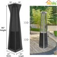 thumbnail image 2 of Housse de Chauffe-Terrasse à Torche Pyramidale avec Fermeture Éclair et Sac de Rangement, Housse de Chauffe-Terrasse Imperméable, Résistante à la Poussière, aux UV et au Vent, 2 of 14