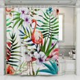 thumbnail image 1 of Rideau de Douche Ne s'Estompe Pas et en polyester durable Flamant Rose cactus l, 1 of 5