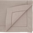 thumbnail image 2 of SARO 6308.T90S 90 x 90 in. Rochester Collection Tablecloth with Hemstitched Border  Taupe, 2 of 4