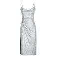 thumbnail image 4 of Gspmoly Robe d'Été, Mode Femmes Été Décontractée Unie à Col en V Camis Sans Manches Gilet Longue Robe Robes Formelles pour Femmes Offres Prime, 4 of 6