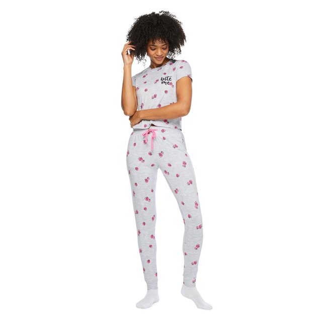 No Boundaries Women's Pajama 2-Piece Set
