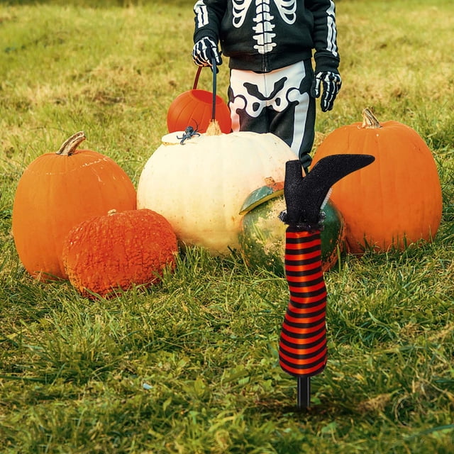 RKSTN Fall Decorations for Home Halloween Decoration Prosthetic Witch Leg Garden Decorations Decorations