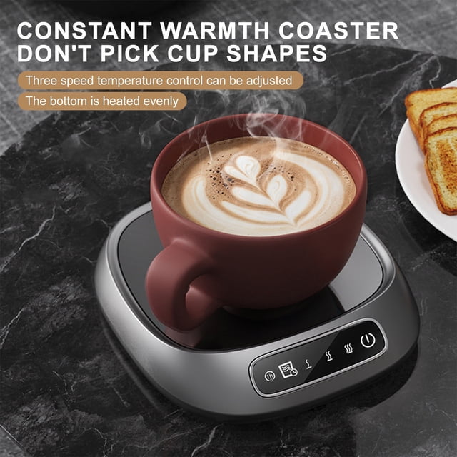 cpengpj USB Coffee Mug Warmer with Auto Shut Off, 3 Temperature Settings, 1-8H Timer for Desk
