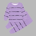 thumbnail image 2 of Gubotare Pyjama pour Filles Ensemble Little Pyjama pour Grandes Filles Pyjama à Manches Longues PJs Pyjama (Violet Pâle, 2-3 Ans), 2 of 5