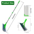 thumbnail image 4 of Kidsjoy Thatch Rake – Heavy Duty Dethatcher Rake with Adjustable 70-Inch Back Saving Handle, 12.8-Inch Stainless Steel Tines for Lawn, Leaves & Soil, 4 of 9