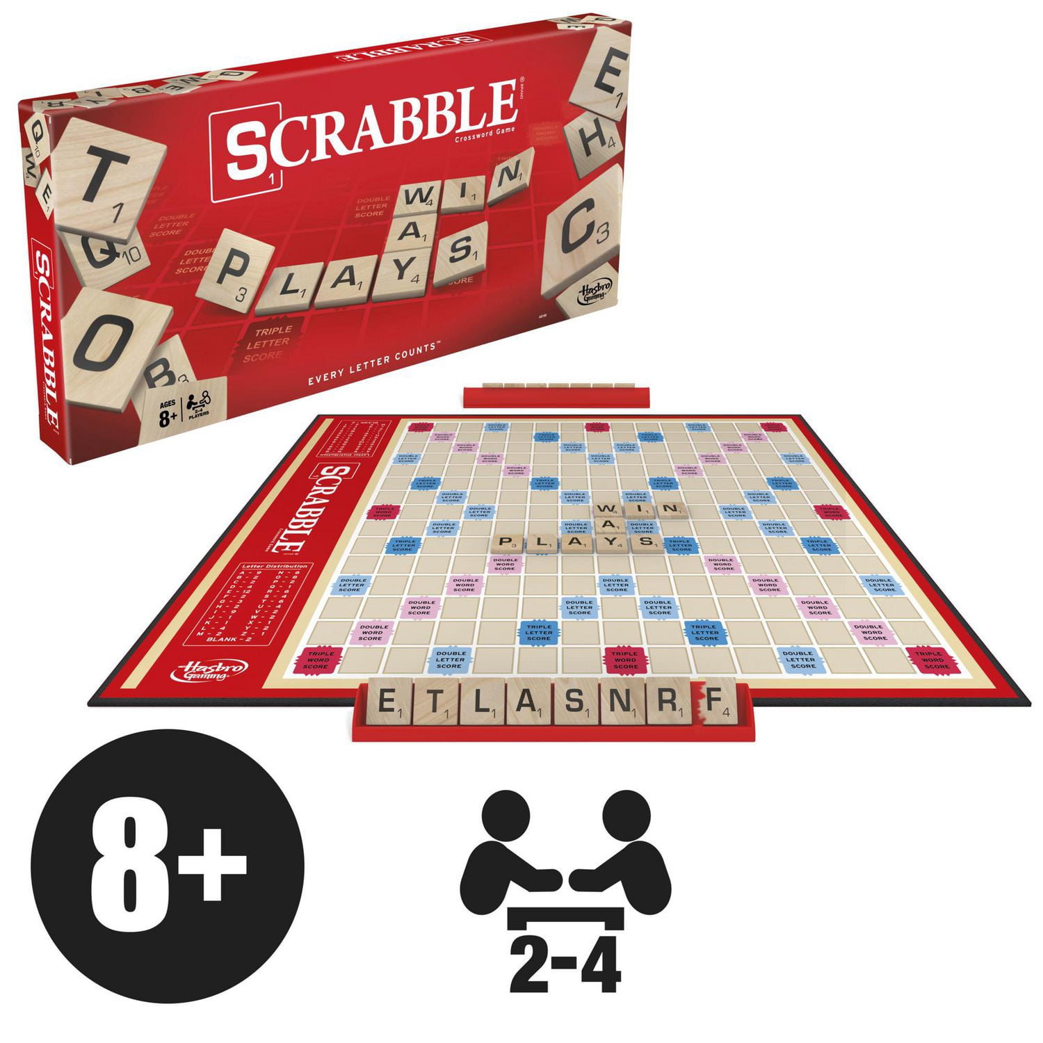 Jeu de Scrabble de Hasbro Gaming Version anglaise