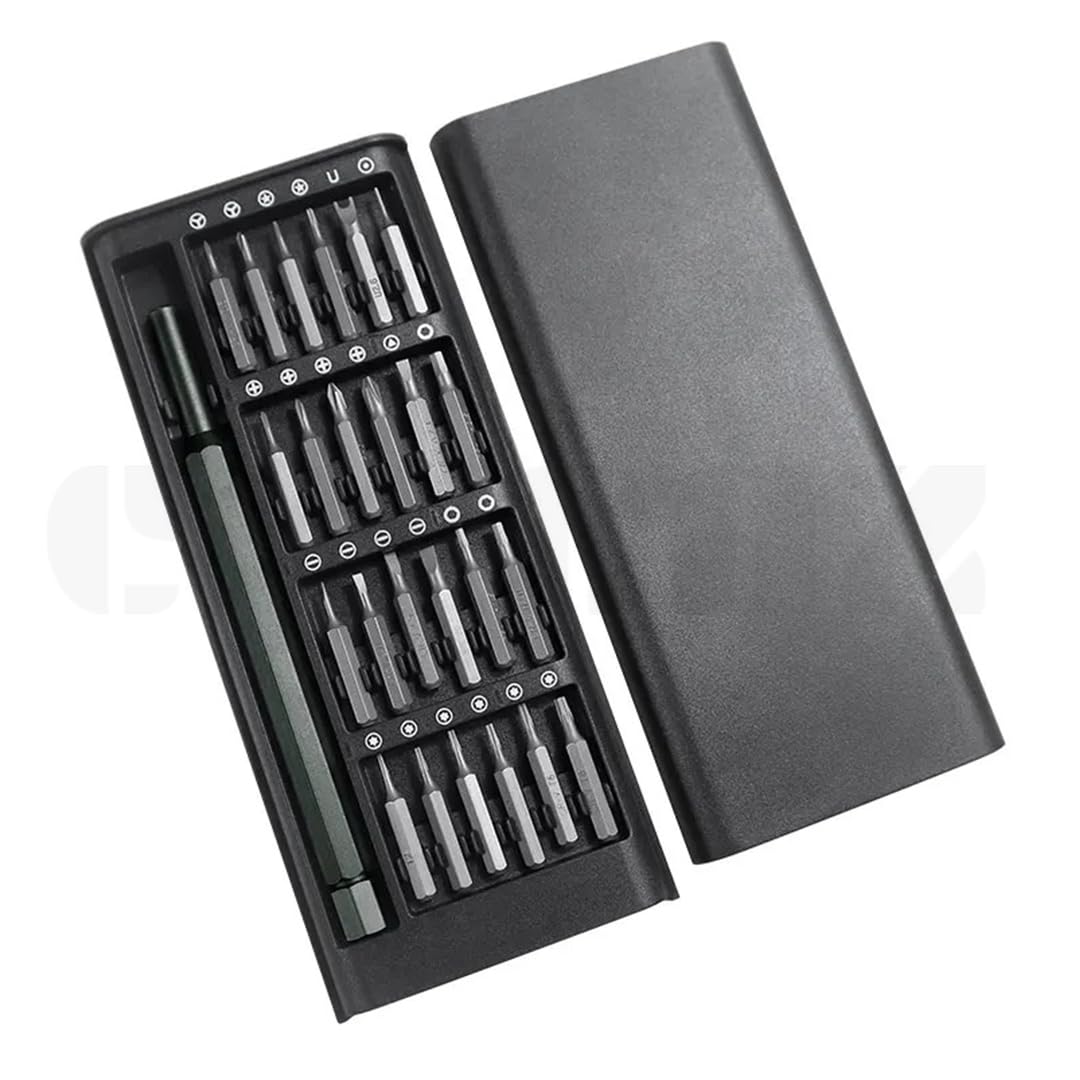 24 In 1 Small Screwdriver Sets | Precision Screwdriver Set For Electronics, Magnetic Mini Screwdriver Sets | Micro Screwdriver Kit For Repairing Eyeglasses, Watches, Electronics, Black