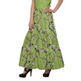 thumbnail image 4 of Moomaya Jupes Évasées Imprimées pour Femmes Vêtements Décontractés d'Été, 4 of 6