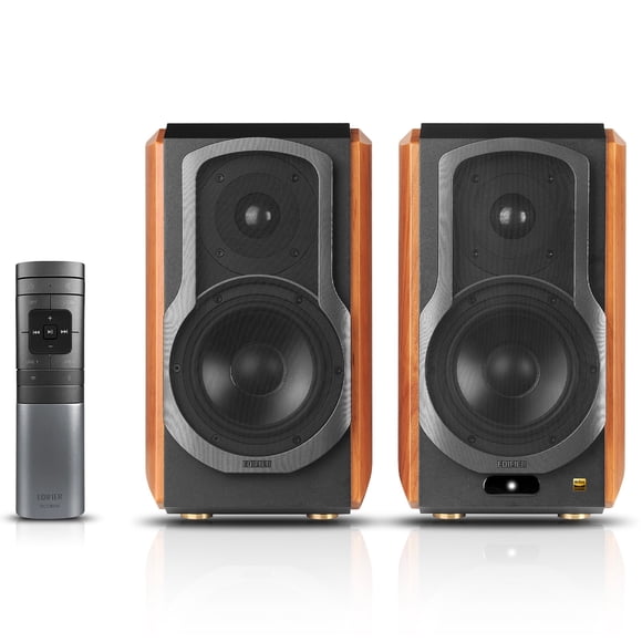 (Certified Refurbished) Edifier WiFi Audiophile Active Bookshelf 2.0 Speakers, Wireless Hi-Fi Bookshelf Speaker, S1000W -Refurbished Excellent