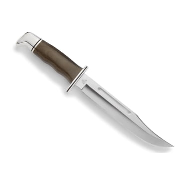 Buck Knives General Pro 120 Knife - Elite Hunting Knife, Luxurious Knife, Collectible Knife S35VN Steel Clip Blade, O.D. Green Micarta Handle, & Leather Sheath