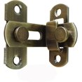thumbnail image 1 of ORUYROP 90 Degree Locking Privacy Lock Sliding barn Door Latch Right Angle Door Clasp cam Lock (Bronze), 1 of 5