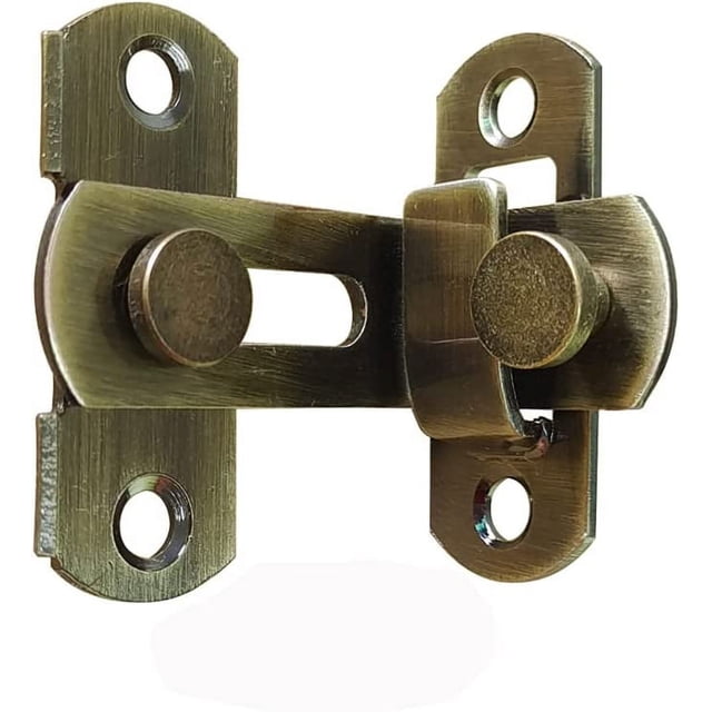 ORUYROP 90 Degree Locking Privacy Lock Sliding barn Door Latch Right Angle Door Clasp cam Lock (Bronze)