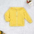 thumbnail image 4 of Fortune 0-6 Y Toddler Hooded Sweatshirt Spring Long Sleeve Solid Color Zipper Coat, 4 of 9