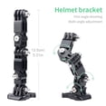thumbnail image 4 of Langgg Helmet Bracket Helmet Accessories J-shaped Adjustable Professional Mount Curved Rubber Arm Base Support for Action Camera Part 1Set, 4 of 5