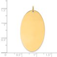 thumbnail image 2 of Disque Elliptique Gravable en Or Jaune 14k.011 Gauge, 2 of 2
