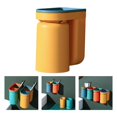 thumbnail image 3 of veasfak Toothbrush Holder with Gargle Cup, Drill Punch Toothbrush Storage Box Yellow, 3 of 9