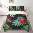 thumbnail image 2 of YST Mignon Ladybug Ensemble de Douillette Dessin Animé Feuilles Botaniques Grand Lit 7 Pcs, Lit Ensaché Insecte, 2 of 5