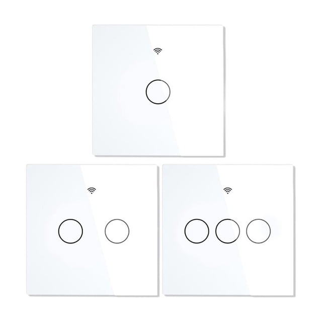 Interrupteur Lumineux Intelligent Wi-Fi RF433 Sans Fil Neutre, Feu Unique, Contrôle de Vie Intelligent, Fonctionne, Fiable et Fiable