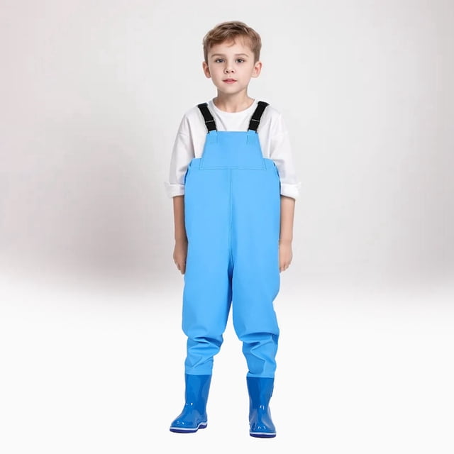 Youth Fishing Waders For Kids Chest High Waders With Boots Attached For Outdoor Adventure And River Exploration
