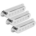 thumbnail image 3 of Guitar Pickup Cover, Brass Single Pickup Cover, Long Service Life Easy To Install And Remove For Bands Guitar Practice And Performance Bass Gold,Black,Silver,Red Copper,Bronze, 3 of 8