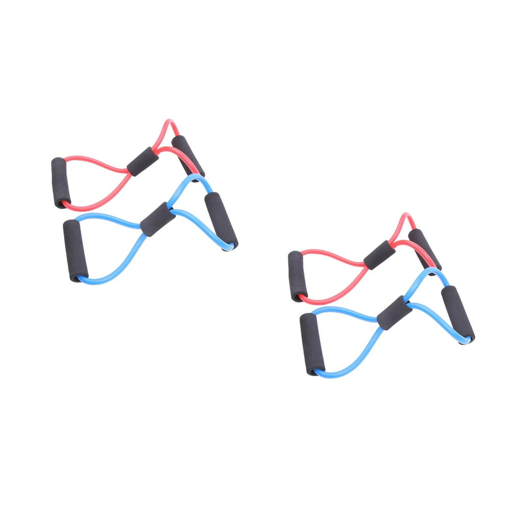 CHOK 4 PCS Gym 8 Word Chest Developer Rubber Latex Resistance Bands Pulling Rope Exercise Stretch Fitness Yoga Tube