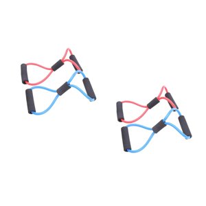 CHOK 4 PCS Gymnase 8 Word Chest Developer Rubber Latex Résistance Bandes Tirer Rope Exercice Stretch Fitness Tube de yoga