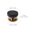 thumbnail image 1 of Meiiso Adjustable Headboard Stabilizer Bracket Black Small 30-40Mm Hardware Adapter, Adjustable Threaded Headboard Stoppers/Bumper Against Wall Behind Bed Frame Protector, 1 of 9