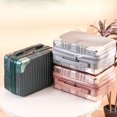 thumbnail image 2 of 14 inch Small Mini Travel Suitcase Password Box Cosmetic Box Hand Luggage Organizer Makeup Case Boarding Case With Metal corner 6, 2 of 6