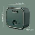 thumbnail image 2 of Drainage-Free Perforated Wall-Mounted Toilet Household Soap Dish Laundry Soap Rack Flip Soap Dish with Lid, 2 of 2