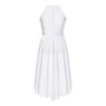 thumbnail image 2 of MSemis Jupe Justaucorps Sans Manches en Strass Brillant pour Filles Moderne Contemporain Blanc 12, 2 of 6
