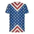 thumbnail image 5 of LSLJS T-Shirts Patriotiques pour Hommes T-Shirts à Imprimé Rayures de la Fête de l'Indépendance Col Rond Manches Courtes, 5 of 5