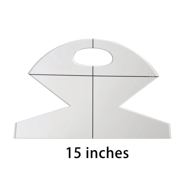 Dalazy Acrylic Bowl Wrap Cookies Basket Template for Sewing Patchwork Ruler 15 inch