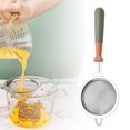 thumbnail image 2 of Harpily 50 % de Rabais Clair! Passoire en Maille Passoire en Acier Inoxydable Passoire en Maille avec Cadre Renforcé Poignée Robuste Passoires de Qualité Tamis en Maille pour Tamiser Égoutter Rincer Légumes Pâtes Thé, 2 of 4