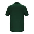 thumbnail image 4 of Pisexur T Shirts for Man , Hommes Décontracté Mode Uni Manches Courtes Col en V Respirant Blouse à Boutons Vert Armée, TG Chemises de Golf Hommes et Chemises pour Hommes, 4 of 5