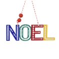 thumbnail image 1 of Holiday Time 1 Count Christmas Tinsel Town Noel Ornament, Red, 1 of 5