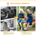 thumbnail image 4 of Costway Saucer Tree Swing Surf Kids Outdoor Adjustable Oval Platform w/ Handle Colorful, 4 of 9