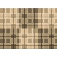 thumbnail image 1 of Ahgly Company Tapis Rectangulaire Lavable en Machine Intérieur Transitionnel Marron, 2 Pieds x 5 Pieds, 1 of 7