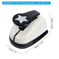 thumbnail image 2 of Unique Bargains 1 Inch Star Punch, Star Hole Paper Punch Hole Puncher Shape Punches for Crafting, 2 of 6