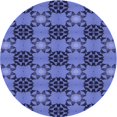 thumbnail image 1 of Ahgly Company Tapis d'Intérieur Ronds Transitionnels Bleu Ciel Lavables à la Machine, 5 Pieds Rond, 1 of 7
