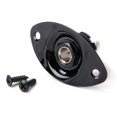 thumbnail image 3 of Oval 1/4" 6.35mm Electric Guitar Upgrade Parts Ukulele Output Input Jack Plug Socket black, 3 of 9