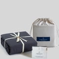 thumbnail image 1 of 100% Organic Cotton Queen Dark Gray Sheet Set | Percale Weave | 4 Piece | 300 Thread Count | GOTS Certified | Breathable Crisp Cool | Luxury Finish | Fits Upto 17" Deep Pocket Mattress | Sustainable, 1 of 8