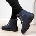 thumbnail image 1 of Chaussures pour Femmes Décontractées Automne Nouvelles Chaussures de Randonnée d'Hiver Chaudes Chaussures de Neige pour Femmes à Lacets Chaussures Décontractées pour Femmes Bottes de Neige en Liquidation, 1 of 9
