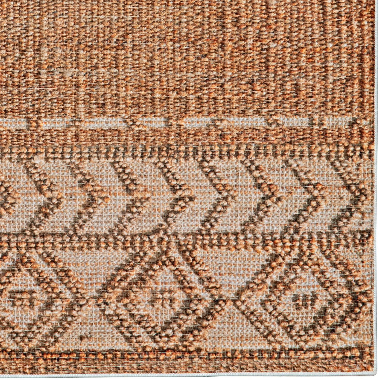Tapis de couloir Mirage Lansing cuivre et crème 2 pi x 10 pi