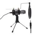 thumbnail image 1 of FONDOTIN 1 Set Recording Microphone for Gaming PC Black ABS for Content Creators Back to School, 1 of 5