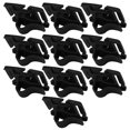 thumbnail image 2 of Backpack Clip, Sturdy And Durable Rotatable Outdoor Backpack Buckle 10 Pcs Adjustable Backpack Buckle, Camping For Outdoor Climbing Black,Brown, 2 of 8