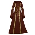 thumbnail image 1 of lSLJS Medieval Robe Rétro Renaissance pour Femmes, Robe Maxi Medieval pour Femmes, 1 of 5